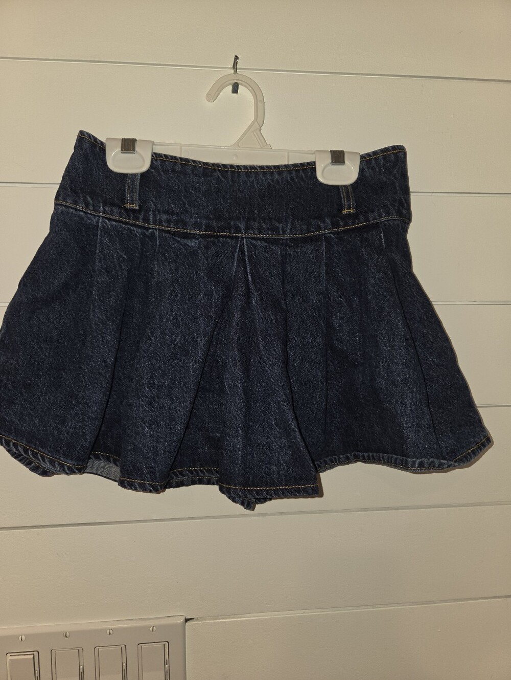 Disney X Forever 21 Collab With Dark Blue Denim Pleated Skirt
